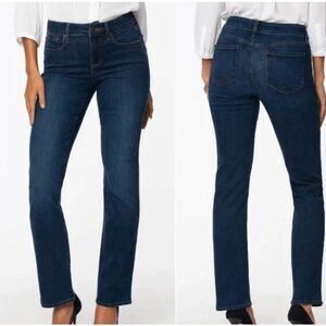 NYDJ Marilyn Straight Quinn Wash Jeans Zip Fly Stretch Tech Size 12
